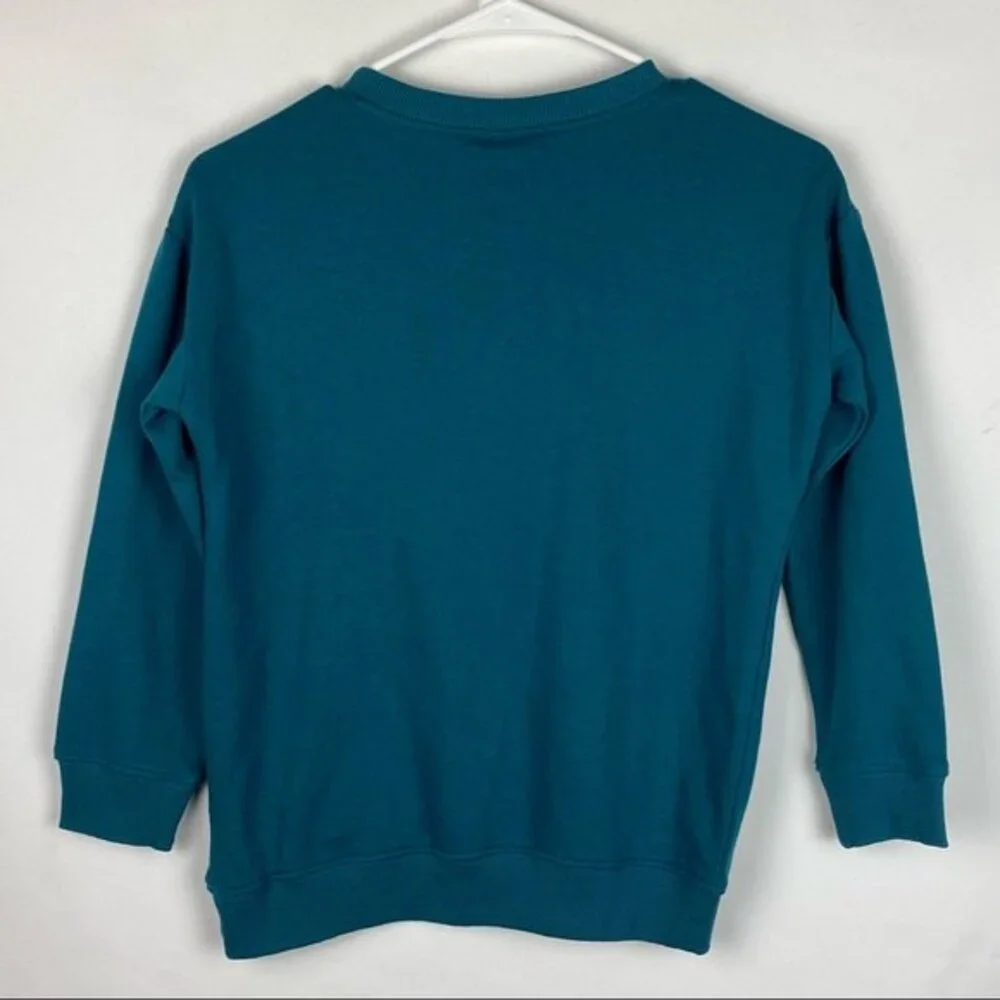 Gymboree Sweater Girls Size M (7-8) 6-8 Yrs Green Embroidered Floral Pullover